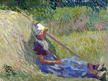Rustende boerin, Jan Toorop, 1904