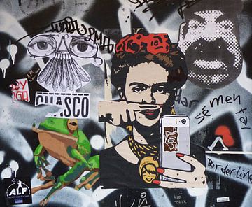 Frida, Modern contemporary mural by Atelier Liesjes