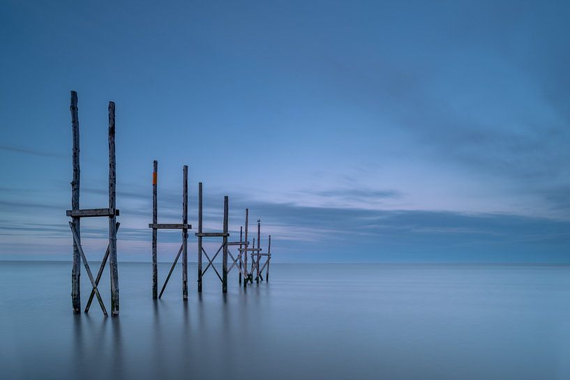 Steg auf Texel bei Sonnenuntergang von Gonnie van de Schans