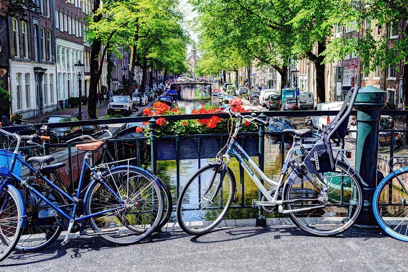 Jordaan Egelantiersgracht Amsterdam Nederland van Hendrik-Jan Kornelis