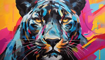 Abstraktes Panther-Panorama von TheXclusive Art