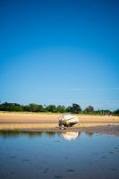 Boot op het strand