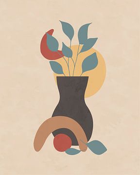 Minimalistische illustratie van een stilleven van Tanja Udelhofen
