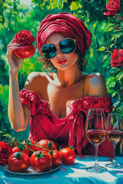 Tomatoes and roses by Poster Art Shop