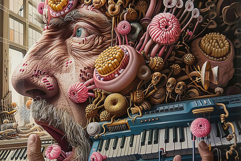 surrealist portrait by Egon Zitter