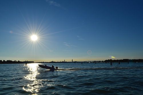 venetie. zonsondergang