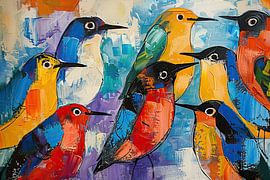 Bird Painting | Living room by Abstract Painting