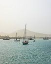 Sailboats at anchor on the coast of Cape Verde by mitevisuals thumbnail