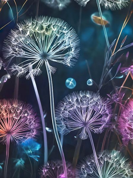 Cosmic Dandelions by Retrotimes