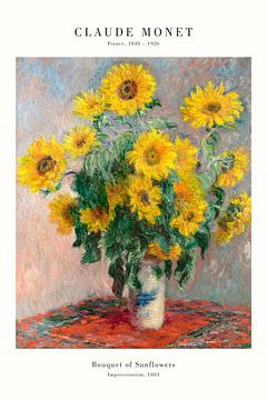 Claude Monet - Sunflowers by Old Masters