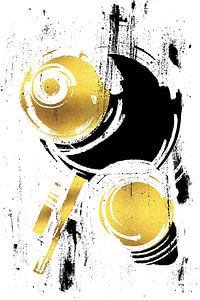 Abstrakte Malerei Nr. 38 | gold