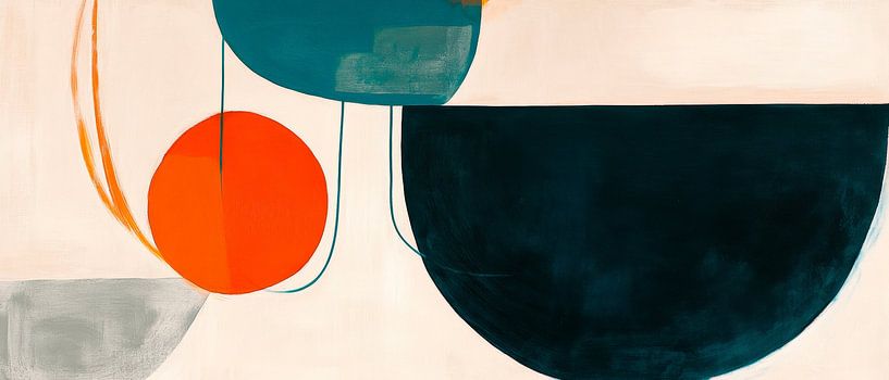 Vol des couleurs de la géométrie - œuvre d'art par Poster Art Shop