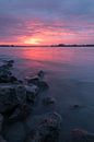 Sunrise at the river Waal by Moetwil en van Dijk - Fotografie thumbnail