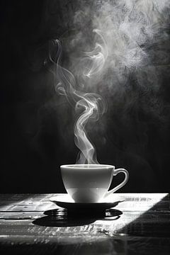 Koffiepauze in zwart-wit van Skyfall