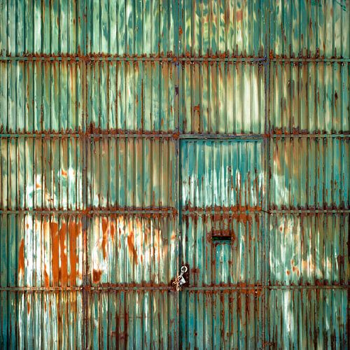 Garage door of squares | Abstract Art