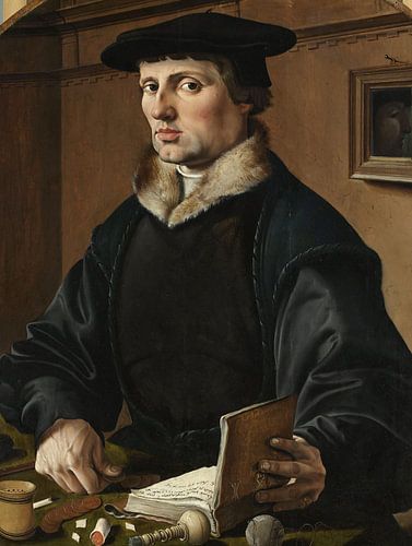 Portretten van een echtpaar, mogelijk Pieter Gerritsz Bicker en Anna Codde, Maarten van Heemskerck, 