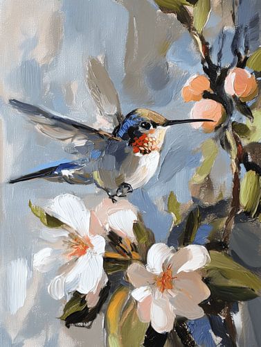 Colibri sur une fleur