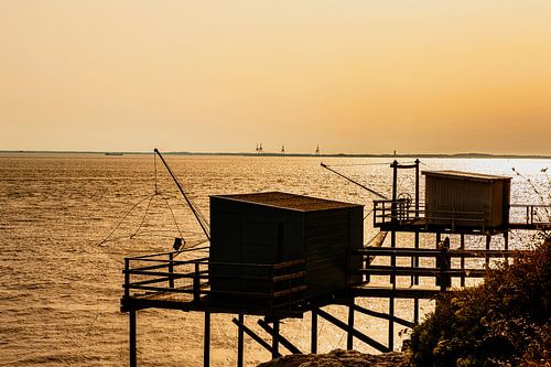 Vissershutten Carrelet in Meschers-sur-Gironde