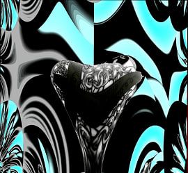 Porcelain heart van Nicky`s Prints