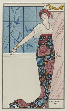 George Barbier - Grande robe du soir, (1913) sur Peter Balan