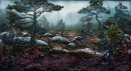 winters heidelandschap