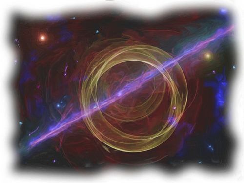 Abstract fantasy nebula galaxy