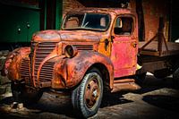Old Red Pick-Up Truck Toronto