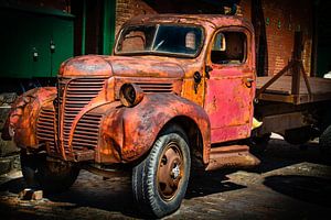 Vieille camionnette rouge Toronto