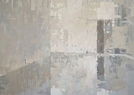 Grau Abstrakt von Abstraktes Gemälde