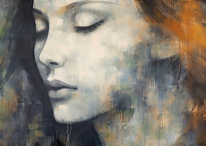 Frau Abstrakt | Chroma Whispers von Kunst Laune