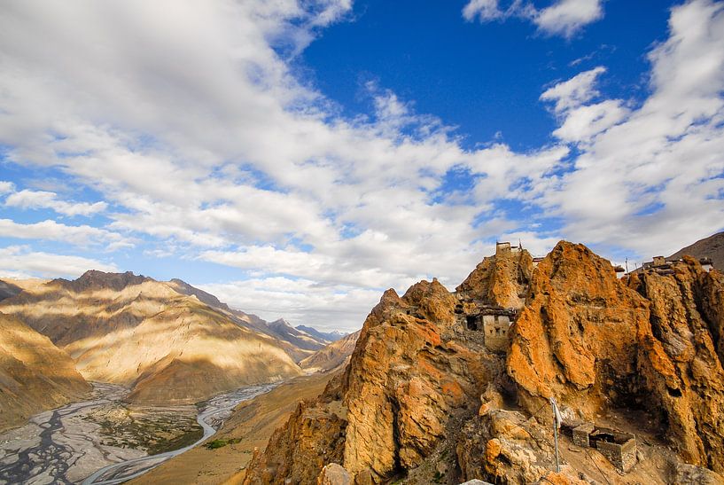 Dankhar Monastery, Himalayas in Himachal Pradesh, India by Jan Fritz