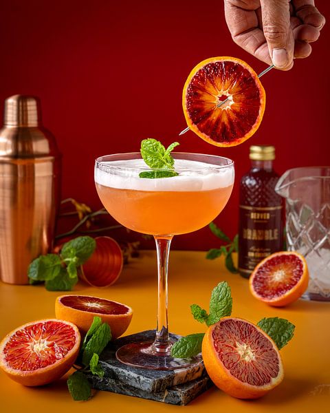 Bloodorange Gin Sour van Carin van Kranenburg