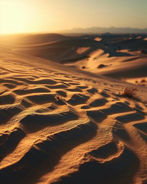 Uitzicht over de woestijn van fernlichtsicht