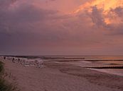 Zonsondergang op het strand van Ahrenshoop van Katrin May thumbnail
