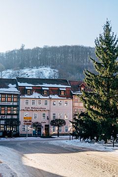 Wintertag in Stolberg, Harzgebirge, Deutschland von Suzanne Spijkers