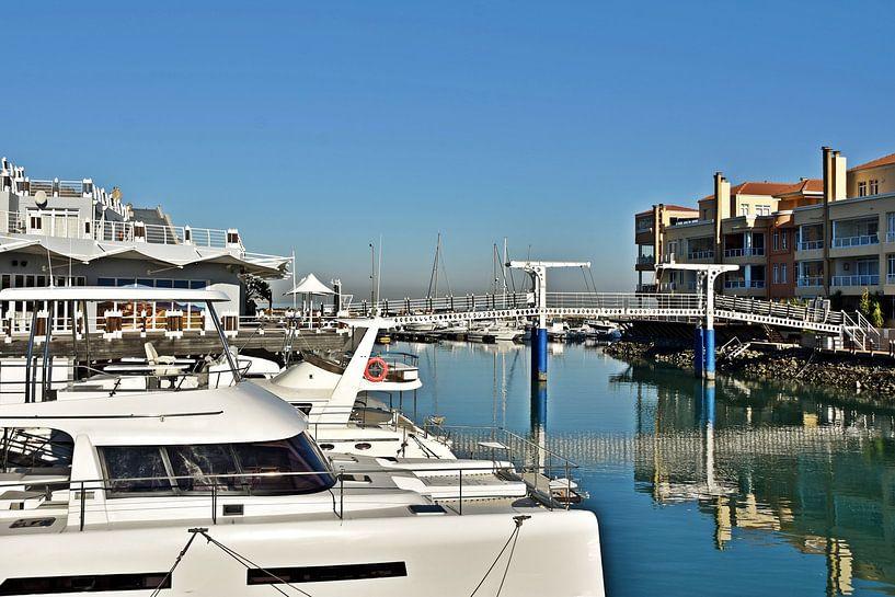 de jachthaven op Harbour Island in Gordons Bay van Werner Lehmann