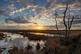 Sonnenuntergang im Doldersummerveld von AdJ Fotografie