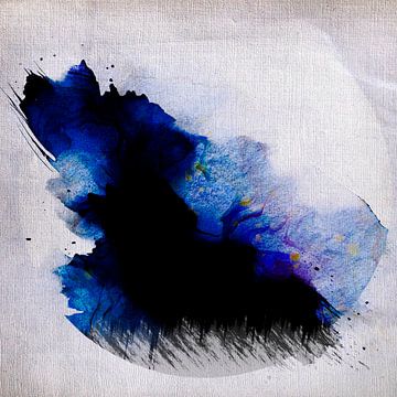 Modern Abstract Japandi Maanlandschap van FRESH Fine Art