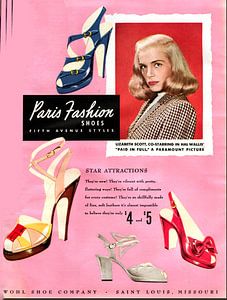 Schuhwerbung von 1950 von Atelier Liesjes