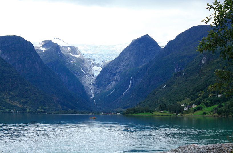 Gletsjer Jostedalsbreen Noorwegen van Margreet Frowijn