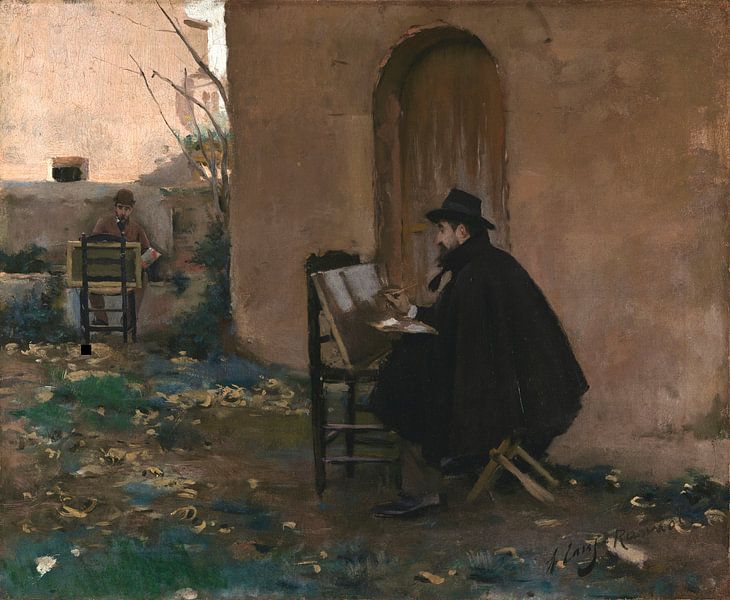 Painting each other, Santiago Rusiñol, Ramon Casas i Carbó by Masterful Masters