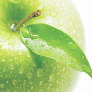 Apfel Makrofotografie zum Reinbeißen