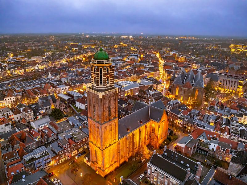 Zwolle Peperbus in the downtown district during sunset by Sjoerd van der Wal Photography