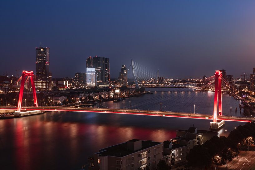 Willemsbrug & Erasmusbrug, Rotterdam van Joey van Embden