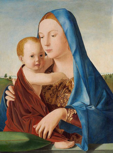 Madonna and Child, Antonello da Messina by Masterful Masters