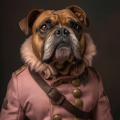 Pink Army Bulldog