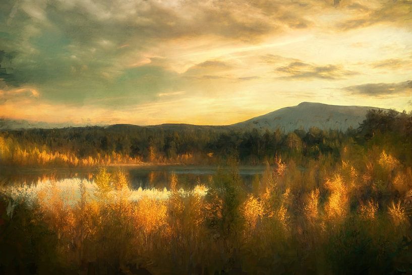 Swedish Autumn Light in Golden Shades by Marco Lodder