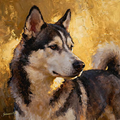 Siberian Husky von Johannas Art Creations