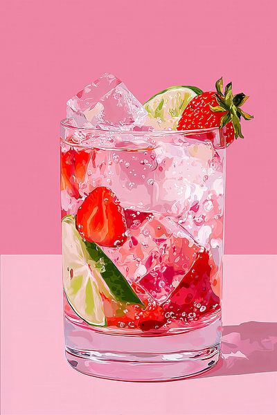 Erdbeere & Limette Nr. 3 von Studio BB