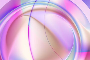 Linien Freude in Violett von Claudia Gründler